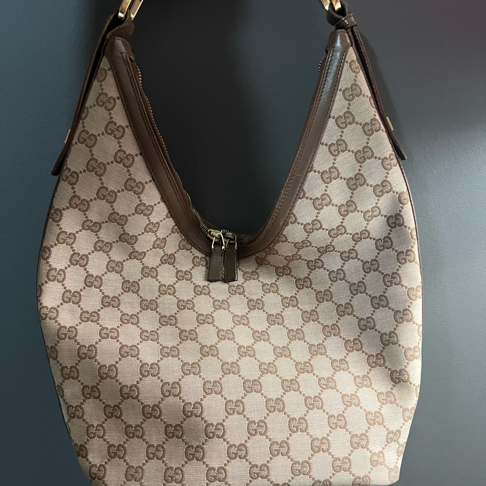 Gucci Beige and Brown Hobo Bag - Picture 3 of 16